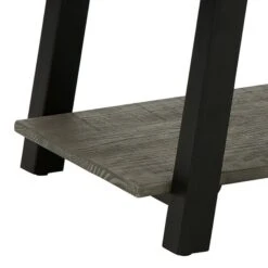 Modern 42 Inch Coffee Table, Solid Pine Wood Top, Metal Base, Muted Gray-Benzara 10 Modern 42 Inch Coffee Table, Solid Pine Wood Top, Metal Base, Muted Gray-Benzara -Olsberg shop 7bd3352d45c54e418f16da2654276b4b