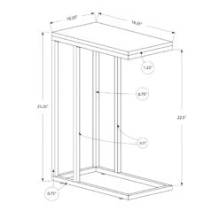 Monarch Specialties I 3008 Accent Table, C-shaped, End, Side, Snack, Living Room, Bedroom, Metal, Laminate, Glossy White, Chrome, Contemporary, Modern 8 Monarch Specialties I 3008 Accent Table, C-shaped, End, Side, Snack, Living Room, Bedroom, Metal, Laminate, Glossy White, Chrome, Contemporary, Modern -Olsberg shop 7dd65af29e1449adb79db24d12410c09