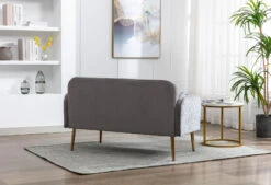 Velvet Sofa: Stylish Accent Loveseat With Metal Feet 11 Velvet Sofa: Stylish Accent Loveseat With Metal Feet -Olsberg shop 7f985374d486403384366506afdb34c8