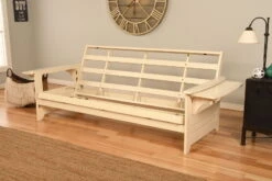 Phoenix Futon In Antique White With Marmont Thunder Mattress -Olsberg shop 83dfc2bc7fb74b9f80a5313a80fc01f7