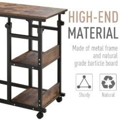 Industrial Style C-Shaped Mobile Sofa Bed Side Table Adjust Height 3-Tier Nightstand Home Cart W/ Casters Brake 13 Industrial Style C-Shaped Mobile Sofa Bed Side Table Adjust Height 3-Tier Nightstand Home Cart W/ Casters Brake -Olsberg shop 846f91a12fa040529c3637b7c34908ed