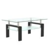 Rectangle Glass Coffee Table - Modern Side Center Table For Living Room 1 Rectangle Glass Coffee Table - Modern Side Center Table For Living Room -Olsberg shop 84b2ff4886e144ea854f9f5a1abbab6f