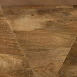 35 Inch Wood Drum Coffee Table, Artisan Hexagonal Rich Natural Brown Finish-Benzara 9 35 Inch Wood Drum Coffee Table, Artisan Hexagonal Rich Natural Brown Finish-Benzara -Olsberg shop 8b5f5df0918b40b38de0235949143eee