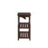 Homezia Espresso Wooden Usb Port Storage End Table -Olsberg shop 8d3dec223aa34ab1861acc5936f3e5b0