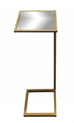 Homezia 27" Brass And Silver Mirrored And Iron Square End Table 11 Homezia 27" Brass And Silver Mirrored And Iron Square End Table -Olsberg shop 902a441a970e48d19a38c1e828fc9a2d
