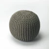 Homezia Cool Gray Woven Pouf Ottoman 2 Homezia Cool Gray Woven Pouf Ottoman -Olsberg shop 90b3f8397cf6407aaa1d646efd39343b
