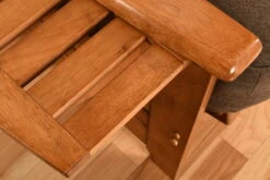 Phoenix Futon With Storage Drawers In Barbados Finish With Linen Charcoal Mattress -Olsberg shop 934fde7b93724a9792caa08eae1af6c9 1