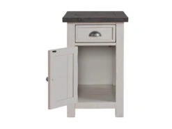 Homezia 25" White And Grey Solid Wood Rectangular End Table With USB And Outlets 15 Homezia 25" White And Grey Solid Wood Rectangular End Table With USB And Outlets -Olsberg shop 97e9e21cab8c48339ab91e3e4e3d7c04
