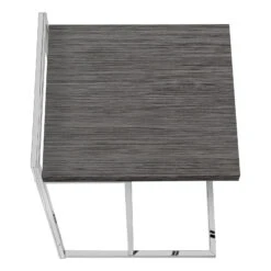 Monarch Specialties I 3637 Accent Table, C-shaped, End, Side, Snack, Living Room, Bedroom, Metal, Laminate, Grey, Chrome, Contemporary, Modern 16 Monarch Specialties I 3637 Accent Table, C-shaped, End, Side, Snack, Living Room, Bedroom, Metal, Laminate, Grey, Chrome, Contemporary, Modern -Olsberg shop 994cf44d4bb74a9ea87598287a659066