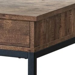 24 Inch Side End Table, Rectangular Tabletop, Single Drawer, Rustic Brown - Benzara 8 24 Inch Side End Table, Rectangular Tabletop, Single Drawer, Rustic Brown - Benzara -Olsberg shop 9b09887040154f12b4b8384ca18dae84