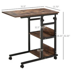 Industrial Style C-Shaped Mobile Sofa Bed Side Table Adjust Height 3-Tier Nightstand Home Cart W/ Casters Brake 10 Industrial Style C-Shaped Mobile Sofa Bed Side Table Adjust Height 3-Tier Nightstand Home Cart W/ Casters Brake -Olsberg shop 9b952d78f8d94d5a8bbed0db7d135dd3