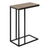 Monarch Specialties I 3766 Accent Table, C-shaped, End, Side, Snack, Living Room, Bedroom, Metal, Laminate, Brown, Black, Contemporary, Modern -Olsberg shop 9c668c5c150f4ec7b7e7d430e11ad783