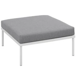 Harmony Outdoor Patio Aluminum Ottoman-Benzara -Olsberg shop 9f332ed996ea4614867914b357954eef
