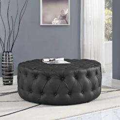 Amour Upholstered Vinyl Ottoman -Olsberg shop 9ff2d2fa5b3f4fc491ac49ff5a06277e
