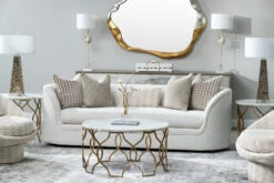 Melange Corrina Round Lamp Table -Olsberg shop BHT N8027 03