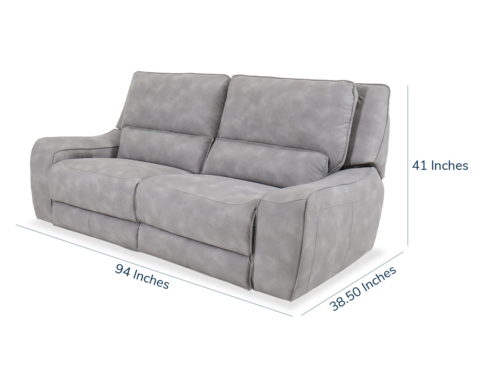 Buffy Zero Gravity Sofa In Gray 5 Buffy Zero Gravity Sofa In Gray - Image 3