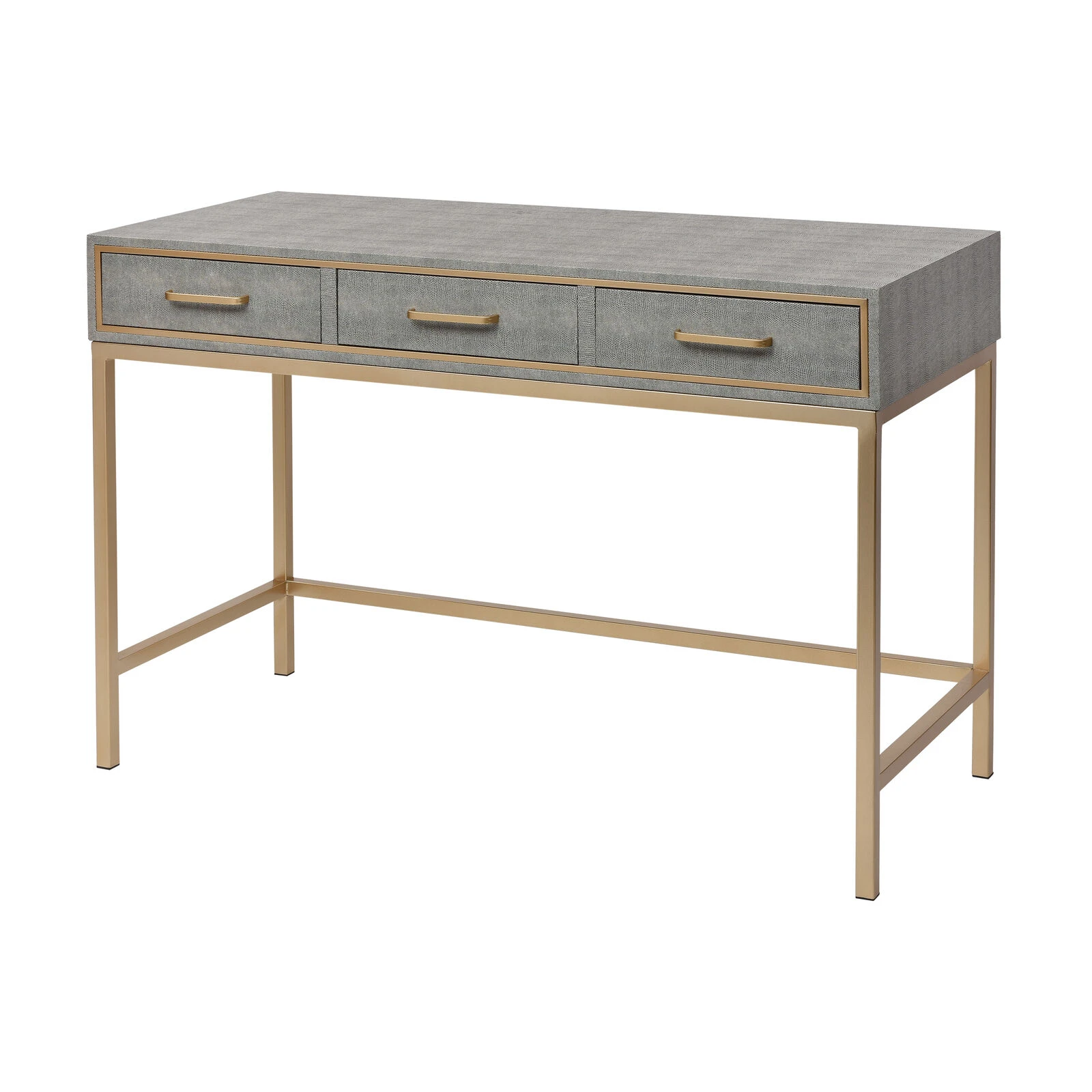 Sands Point Grey Desk - 3 Drawer 3 Sands Point Grey Desk - 3 Drawer
