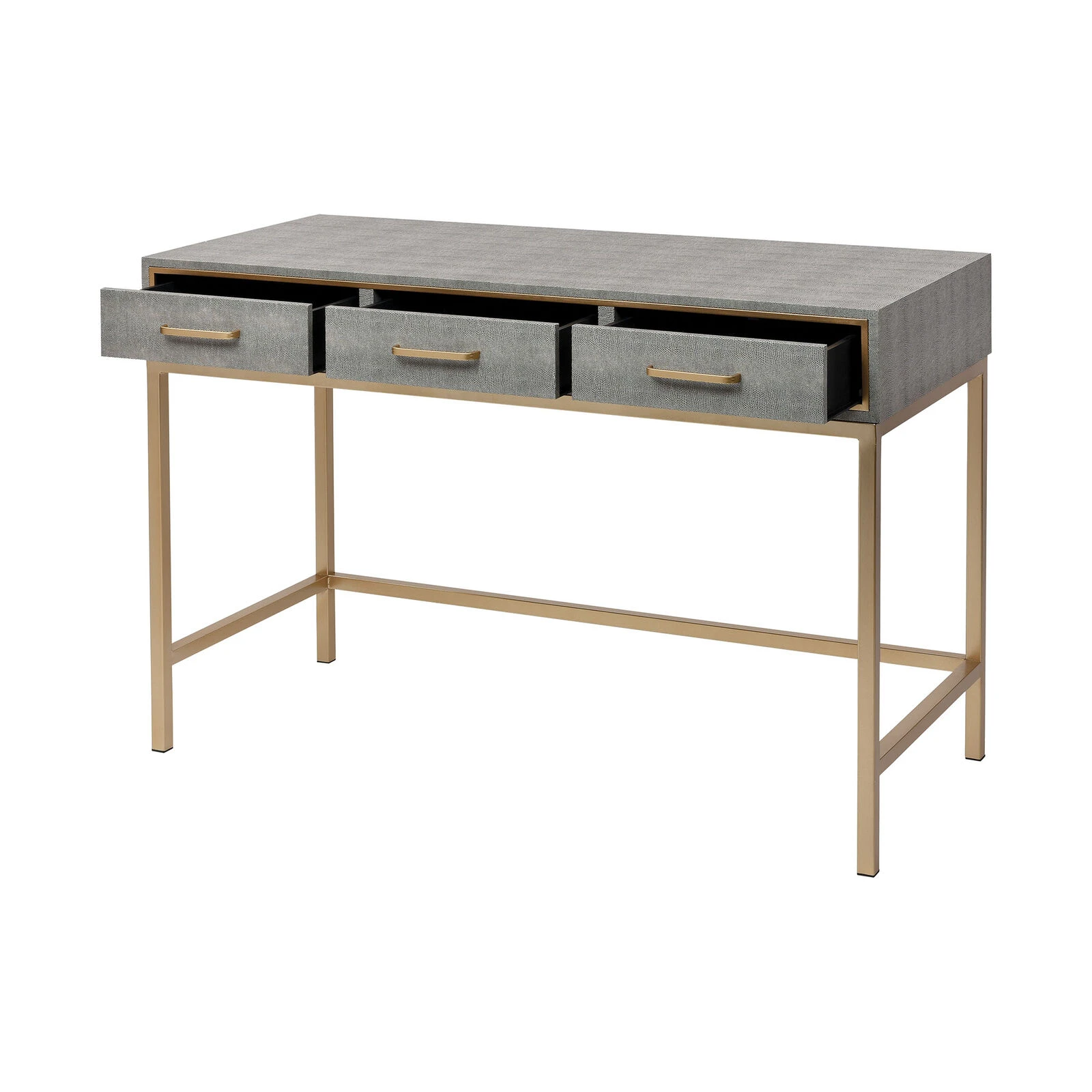 Sands Point Grey Desk - 3 Drawer 5 Sands Point Grey Desk - 3 Drawer - Image 3
