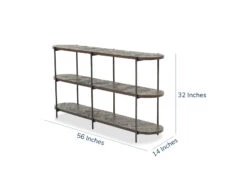 Commerce & Market Metal-Wood Console Table -Olsberg shop HOOK 7228 85022 00 dim