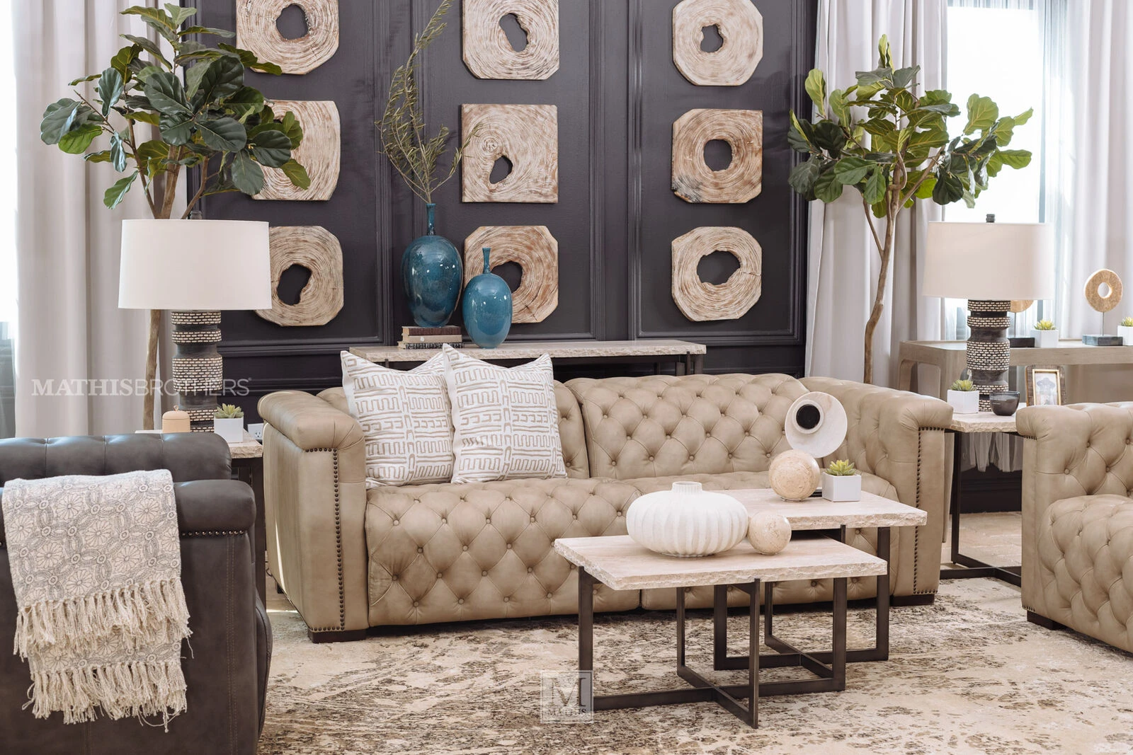 Savion Taupe Leather Power Sofa 7 Savion Taupe Leather Power Sofa - Image 5