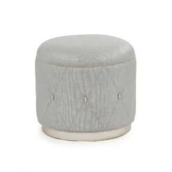 Diamond Grey Ottoman