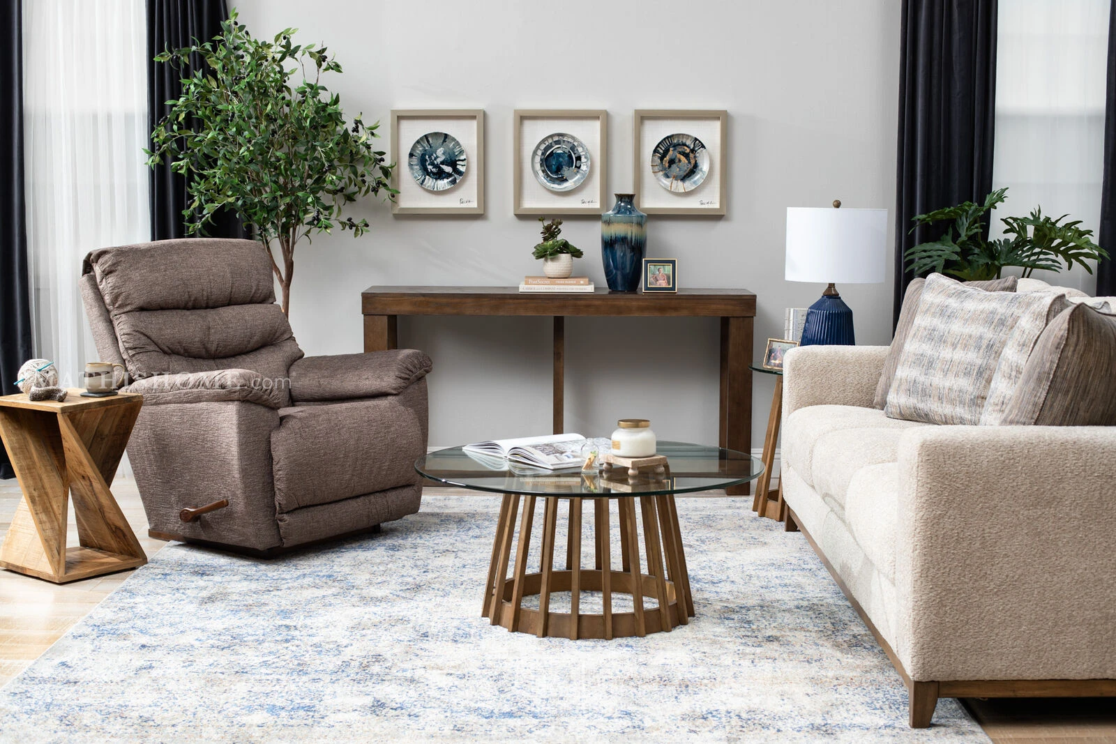 Drew & Jonathan Home Catalina Glass-Top Cocktail Table 5 Drew & Jonathan Home Catalina Glass-Top Cocktail Table - Image 3