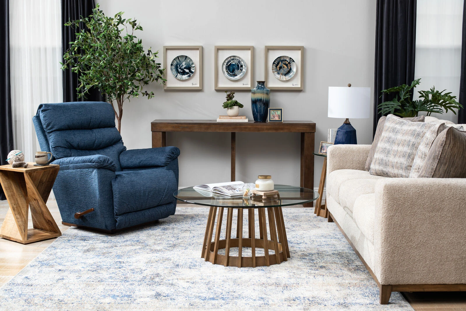 Drew & Jonathan Home Catalina Glass-Top Cocktail Table 7 Drew & Jonathan Home Catalina Glass-Top Cocktail Table - Image 5