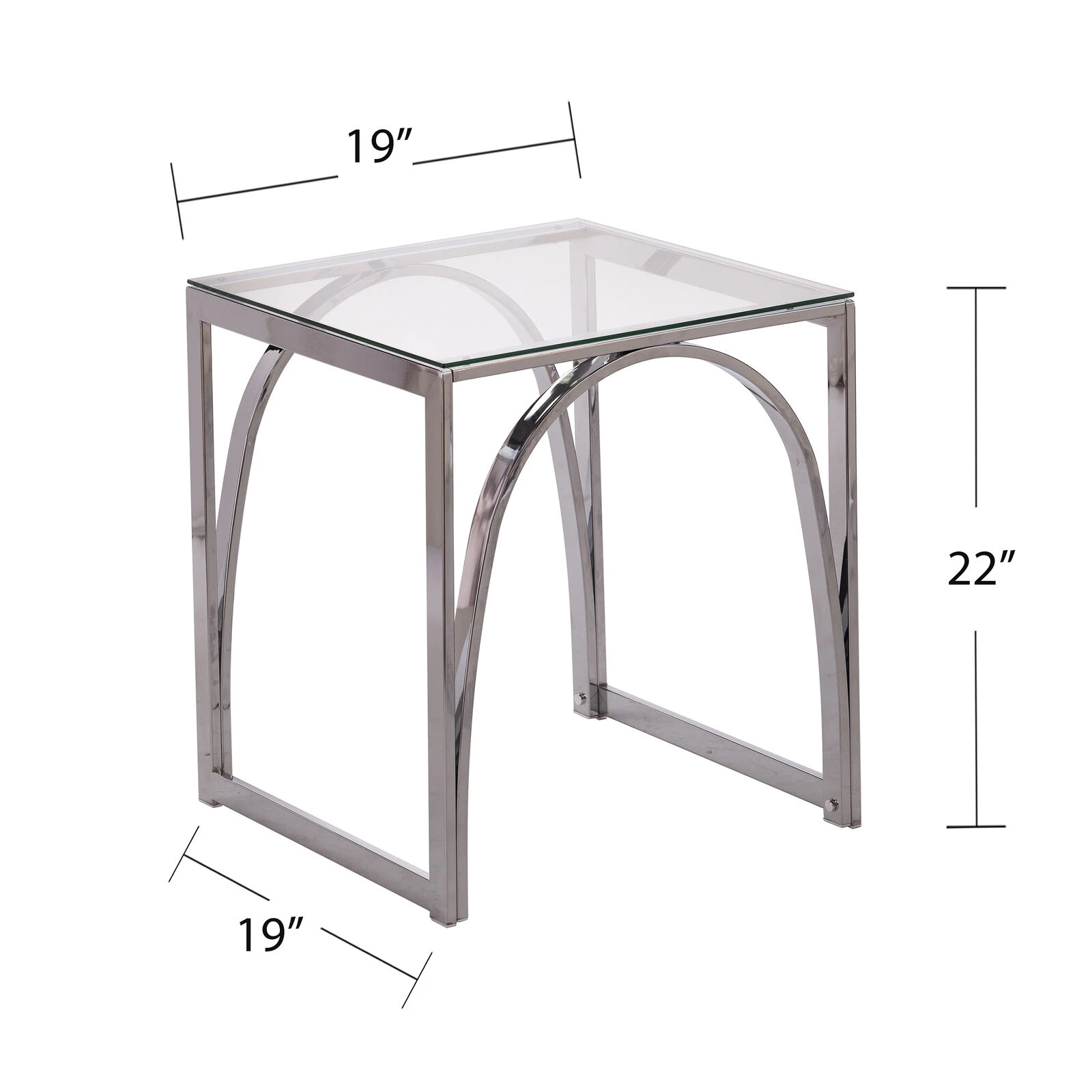 Stevenly Square Glass-Top End Table 7 Stevenly Square Glass-Top End Table - Image 5