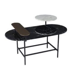Lexi Marble Cocktail Table With Storage