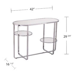 Maxina Mirrored Console Table W/ Storage 12 Maxina Mirrored Console Table W/ Storage -Olsberg shop SEIFL CM1080903 06