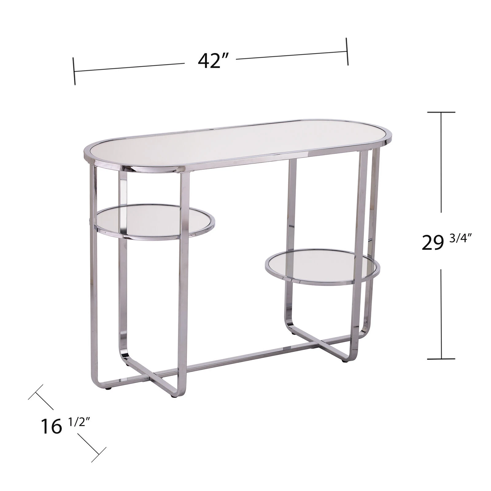 Maxina Mirrored Console Table W/ Storage 7 Maxina Mirrored Console Table W/ Storage - Image 6
