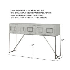 Abaya White Console Table 7 Abaya White Console Table -Olsberg shop UTSP 24954 03