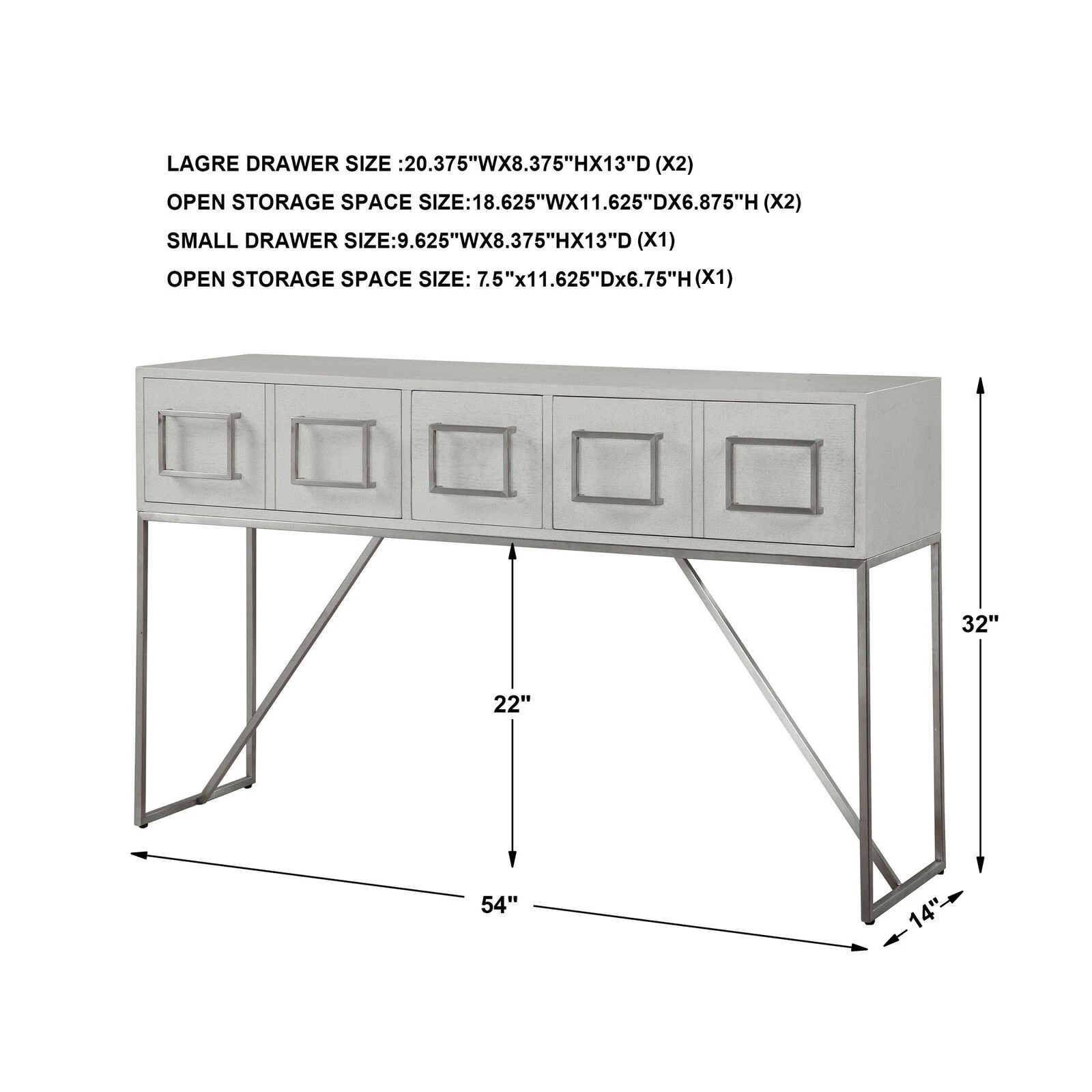 Abaya White Console Table 5 Abaya White Console Table - Image 3