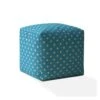 Homezia 17" Blue And White Cotton Polka Dots Pouf Ottoman 2 Homezia 17" Blue And White Cotton Polka Dots Pouf Ottoman -Olsberg shop a1d896db4dfa4d41946c10d392ba3bab