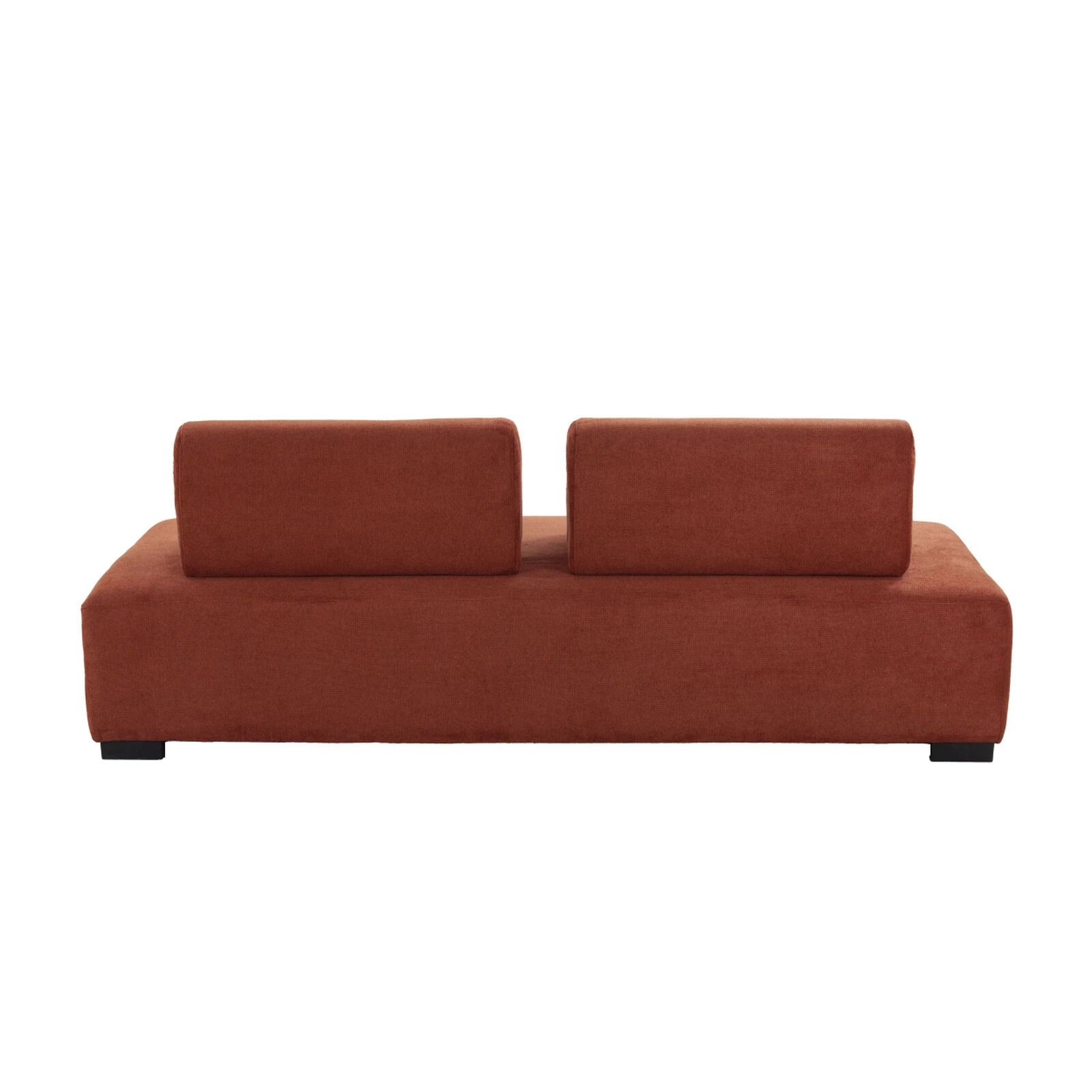 One-Piece Morden Sofa Counch 3-Seater Minimalist Sofa For Living Room Lounge Home Office Orange 7 One-Piece Morden Sofa Counch 3-Seater Minimalist Sofa For Living Room Lounge Home Office Orange - Image 5