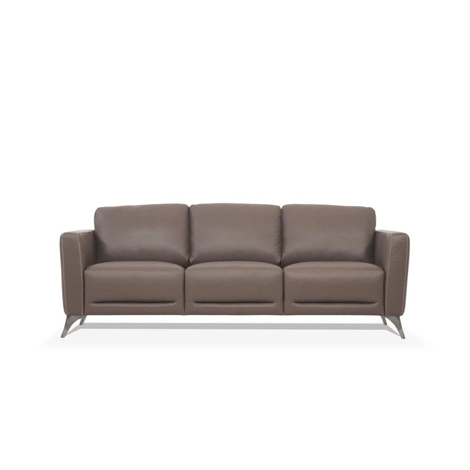 Malaga Sofa, Taupe Leather 8 Malaga Sofa, Taupe Leather - Image 6