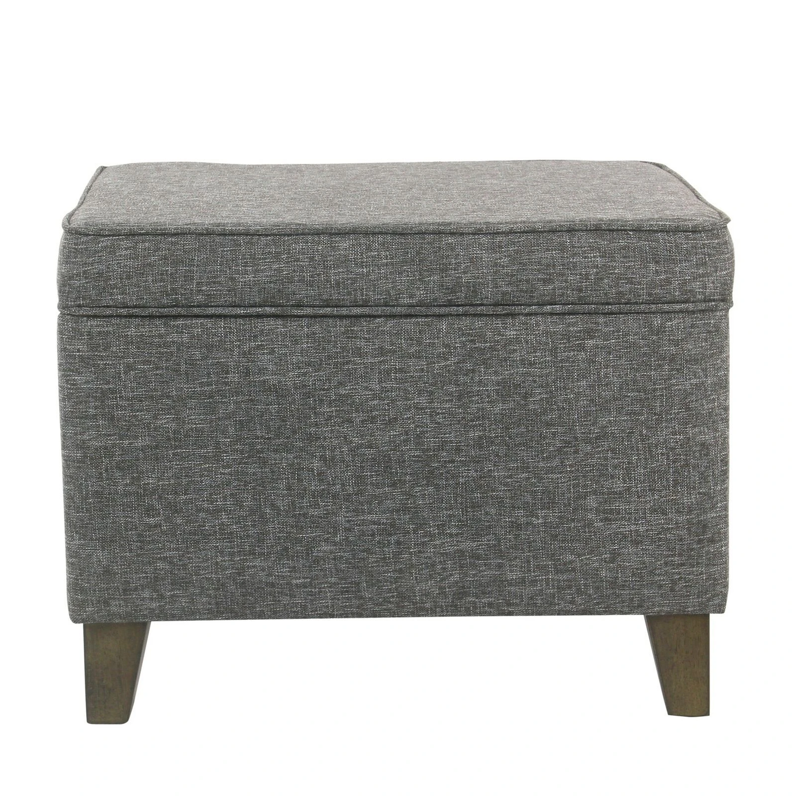 Rectangular Fabric Upholstered Wooden Ottoman With Lift Top Storage, Gray-Benzara 3 Rectangular Fabric Upholstered Wooden Ottoman With Lift Top Storage, Gray-Benzara