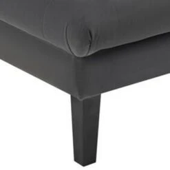 Aki 44 Inch Modern Wood Ottoman, Deep Button Tufted, Gray Velvet Fabric-Benzara 10 Aki 44 Inch Modern Wood Ottoman, Deep Button Tufted, Gray Velvet Fabric-Benzara -Olsberg shop b0b04c6b634447b7ab9cb89871271a66