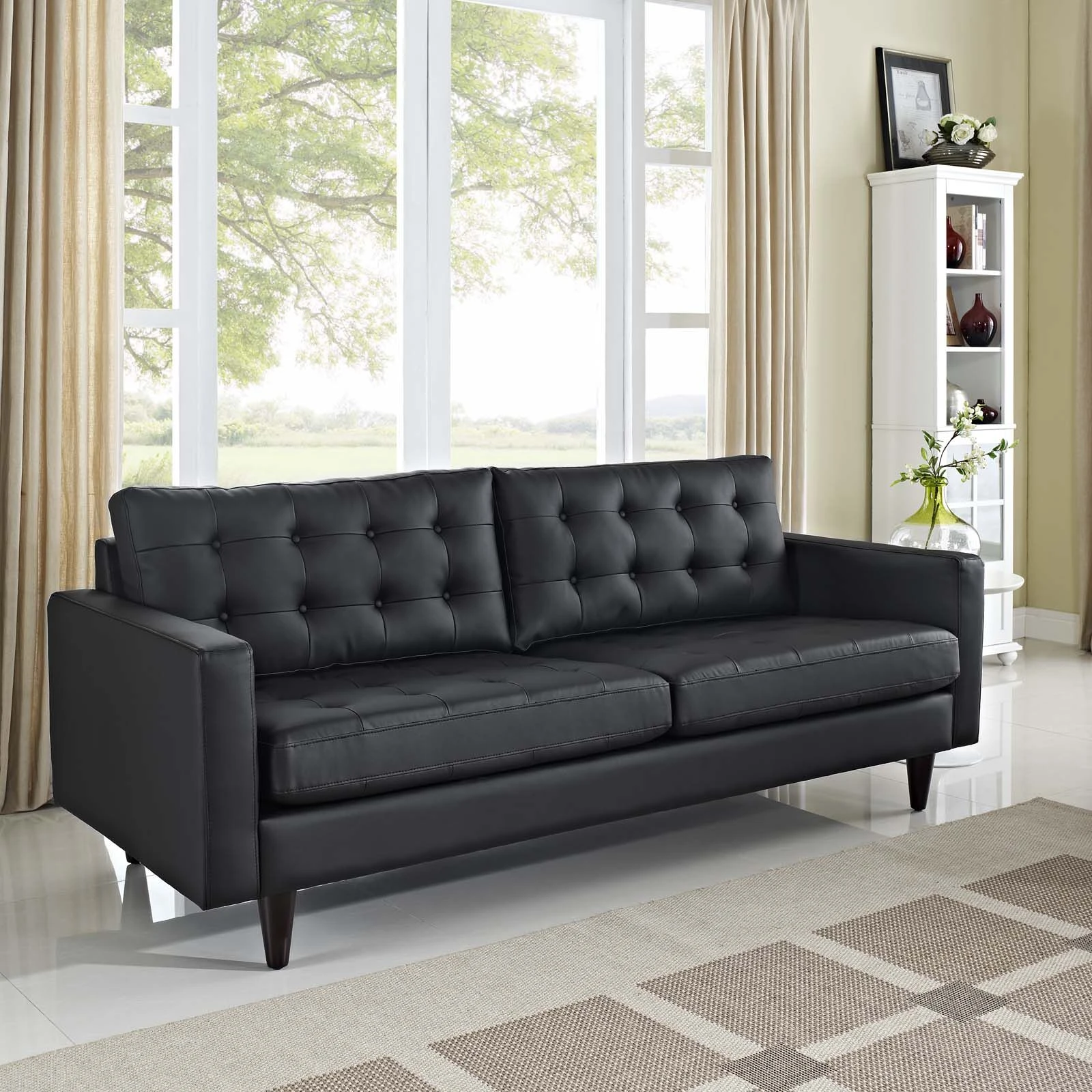 Empress Bonded Leather Sofa 4 Empress Bonded Leather Sofa - Image 2