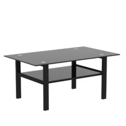 Black Glass Coffee Table, Modern And Simple, Black Living Room Coffee Table, Side Table 13 Black Glass Coffee Table, Modern And Simple, Black Living Room Coffee Table, Side Table -Olsberg shop bd7afee8157d4eeeaf66a2c9da417dfb