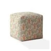 Homezia 17" Pale Orange And Green Cactus Pouf Ottoman 2 Homezia 17" Pale Orange And Green Cactus Pouf Ottoman -Olsberg shop bfb5e2b9c8924622baf5c5ef49296cf7