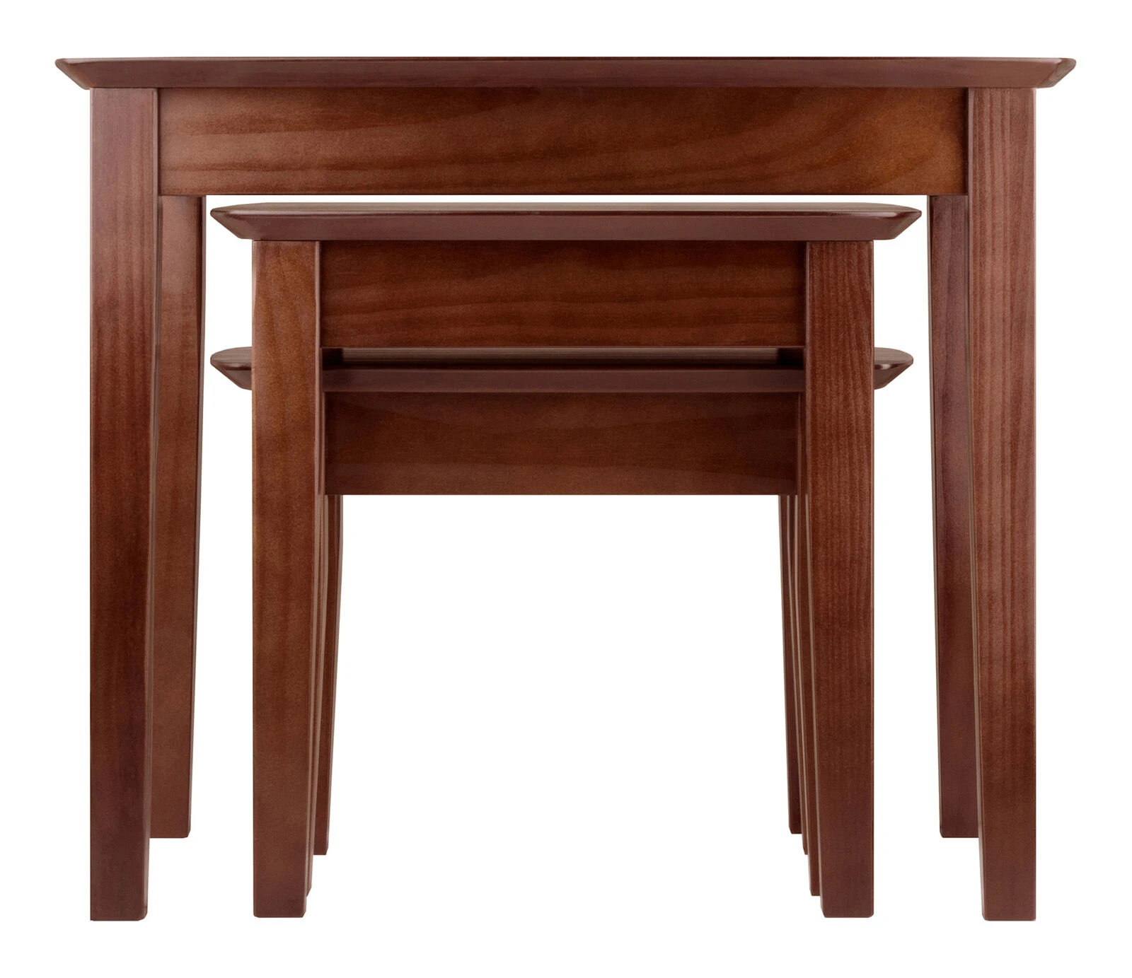 Winsome Solid Wood 3-Piece Nesting Table - Antique Walnut 8 Winsome Solid Wood 3-Piece Nesting Table - Antique Walnut - Image 6