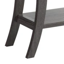 34 Inch Console Table With Drawer And Shelf, Curved Legs, Distressed Gray-Benzara -Olsberg shop c21c1a1233e84845860c4b6d39b6d30f