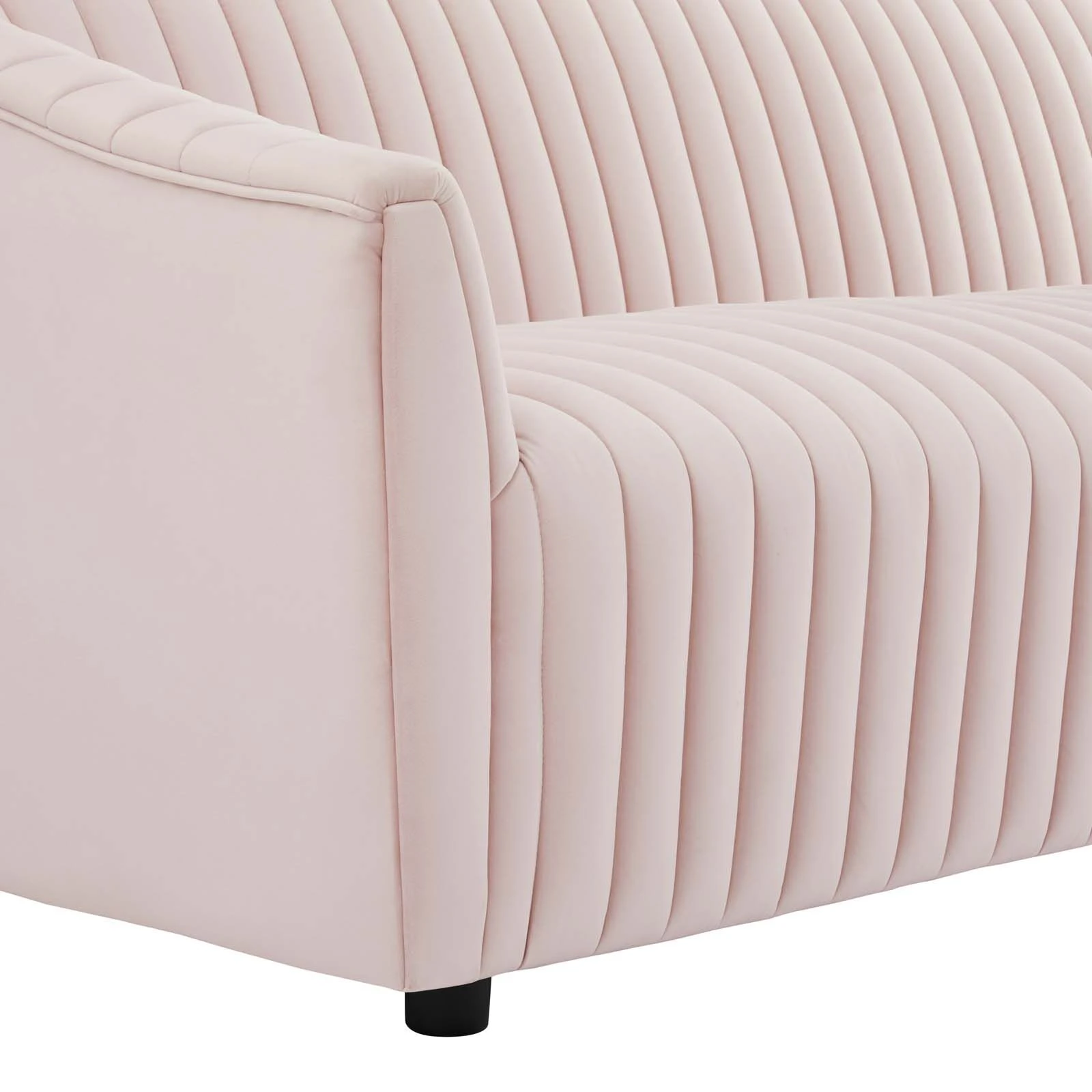 Announce Performance Velvet Channel Tufted Sofa 8 Announce Performance Velvet Channel Tufted Sofa - Image 6