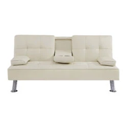 BEIGE LOVESEAT SOFA BED WITH CUP HOLDER 12 BEIGE LOVESEAT SOFA BED WITH CUP HOLDER -Olsberg shop ccb4966c747f4c52b91b43fda9efa3e6