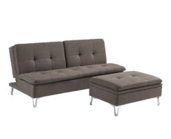 Olsberg shop 10 Attractive Style Chocolate Color 1pc Sofa Bed Fabric Upholstered Plush Seating Modern Living Room Furniture