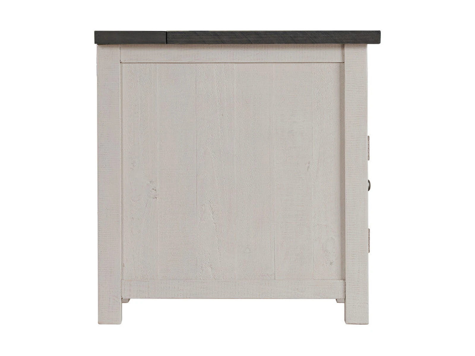 Homezia 25" White And Grey Solid Wood Rectangular End Table With USB And Outlets 8 Homezia 25" White And Grey Solid Wood Rectangular End Table With USB And Outlets - Image 6