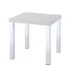Homezia 22" Chrome And White High Gloss Square End Table 2 Homezia 22" Chrome And White High Gloss Square End Table -Olsberg shop d0968176ad2f4fd58d42b7754111d2bc