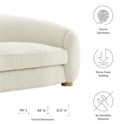 Abundant Boucle Upholstered Fabric Sofa 13 Abundant Boucle Upholstered Fabric Sofa -Olsberg shop d2e8168ea5d443e1acf1d0a9d43fedaa