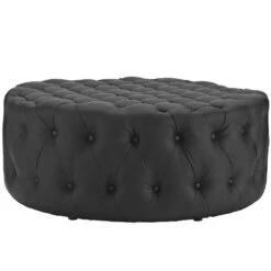 Amour Upholstered Vinyl Ottoman -Olsberg shop d33cea05b6564ebf8292da04ec00f4f2